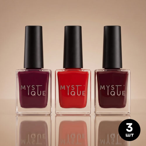 Набор укрепляющих лаков для ногтей «Red Collection»